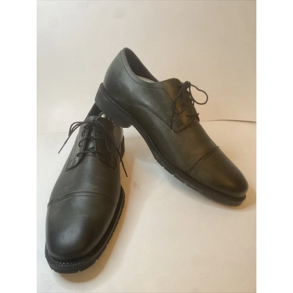 Neil M Shoes Brown Casual Dress Oxford Derby Cap Toe Lace-Up Men 12 D Leather